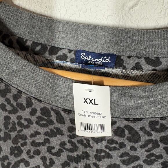 NEW! Splendid Animal Print Top Long Sleeve Shirt Pullopver Casual Scoop - XXL - Picture 6 of 7